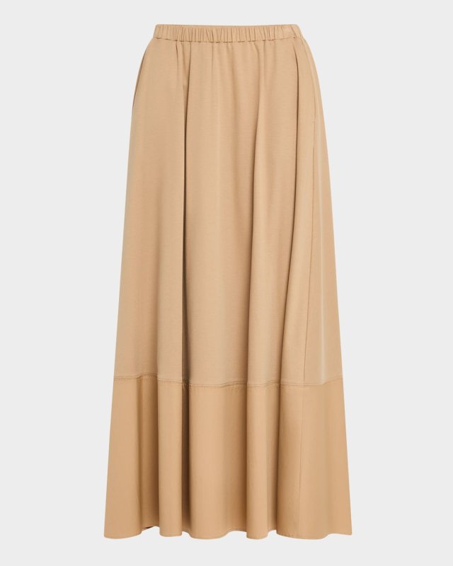 Roal Modal-Cotton Midi Skirt